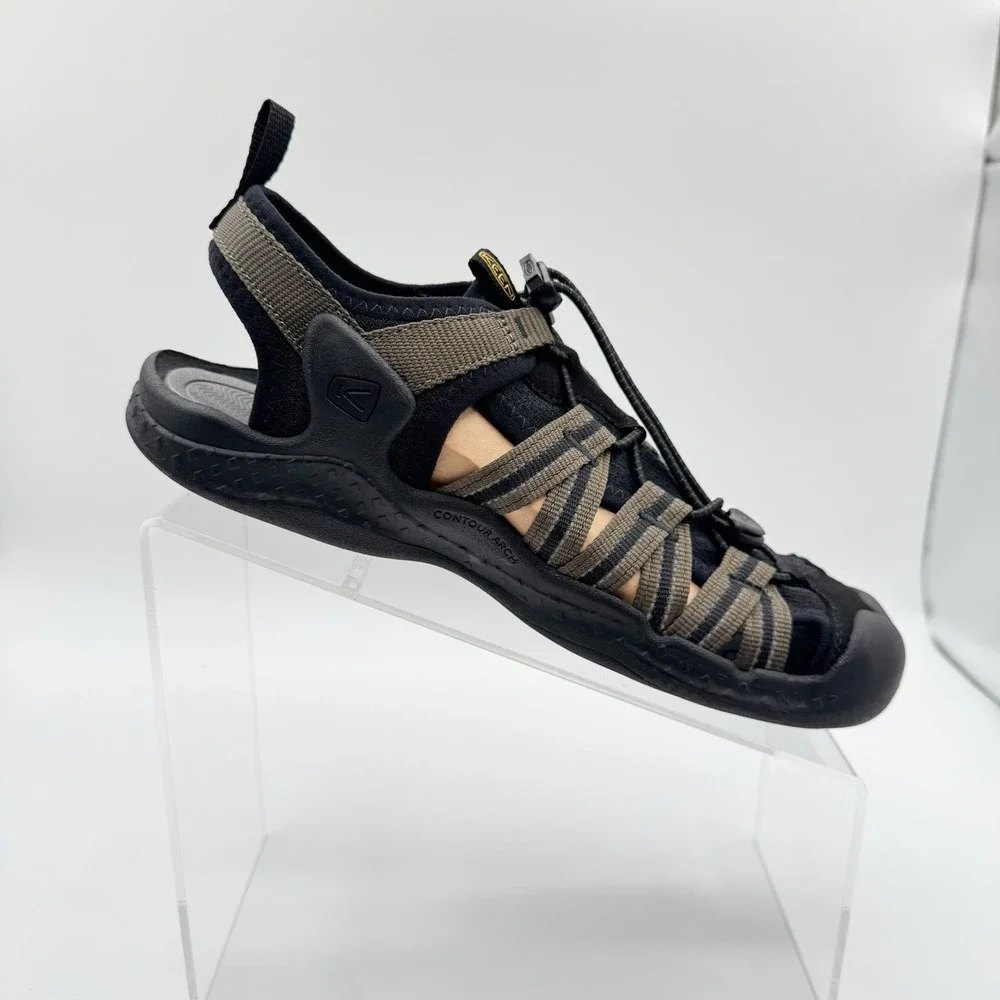 KEEN Drift Creek H2 Men Size 7.5 Olive/Black Water Sandals